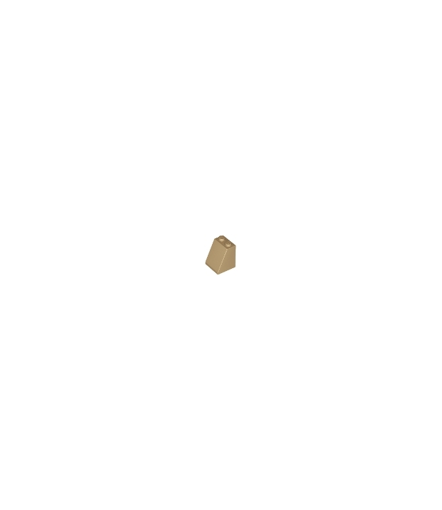 LEGO - Helling 65 graden 2 x 2 x 2 met onderbuis - Dark Tan | N