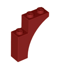 LEGO - Boog 1 x 3 x 3 - Dark Red | N - Thumbnail