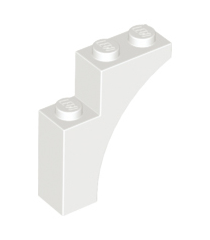 LEGO - Boog 1 x 3 x 3 - White | N - Thumbnail