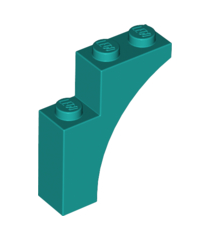 LEGO - Boog 1 x 3 x 3 - Dark Turquoise | N - Thumbnail
