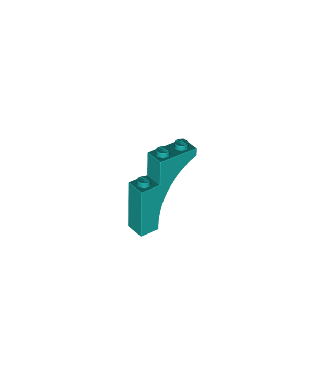 LEGO - Boog 1 x 3 x 3 - Dark Turquoise | N