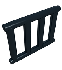 LEGO - Staaf 1 x 4 x 3 rooster met uitstekende uiteinden - Black | N - Thumbnail