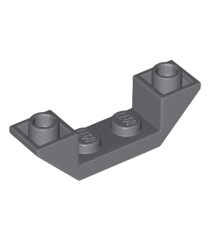 LEGO - Helling, omgekeerd 45 graden 4 x 1 dubbel - Dark Bluish Gray | N - Thumbnail