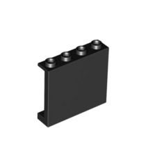 LEGO - Paneel 1 x 4 x 3 met zijsteunen - holle noppen - Black | N - Thumbnail