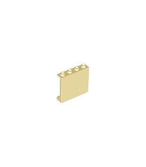 LEGO - Paneel 1 x 4 x 3 met zijsteunen - holle noppen - Tan | N - Thumbnail