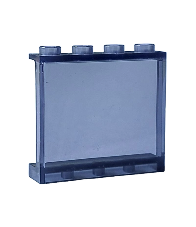LEGO - Paneel 1 x 4 x 3 met zijsteunen - holle noppen - Trans-Black | N