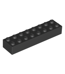 LEGO - Steen 2 x 8 - Black | N - Thumbnail