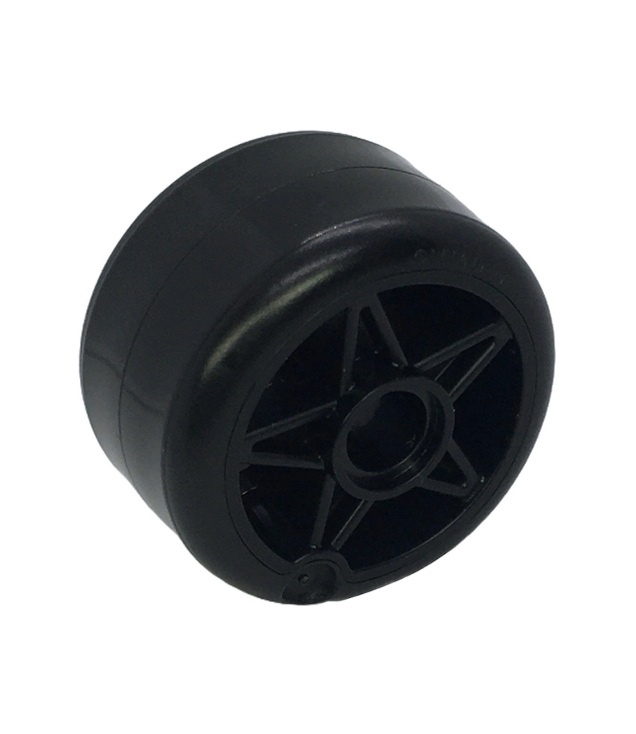LEGO - Wiel 24 x 15 met pen-gat en zwart hard-kunststof met band-patroon - Black | N