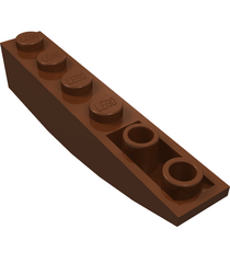 LEGO - Helling, gebogen 6 x 1 omgekeerd - Reddish Brown | N - Thumbnail