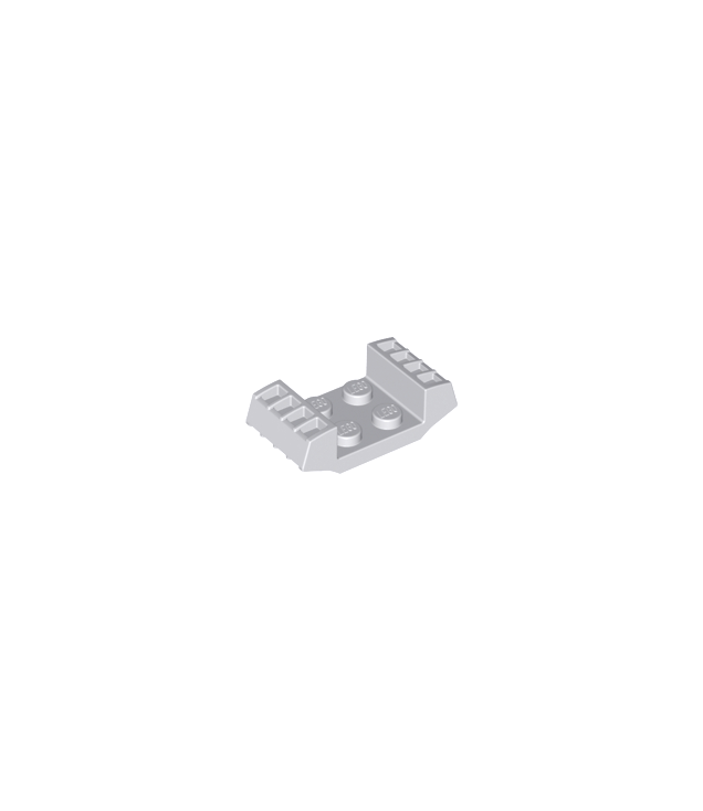 LEGO - Plaat, gemodificeerd 2 x 2 met ventilatieopeningen - Light Bluish Gray | N
