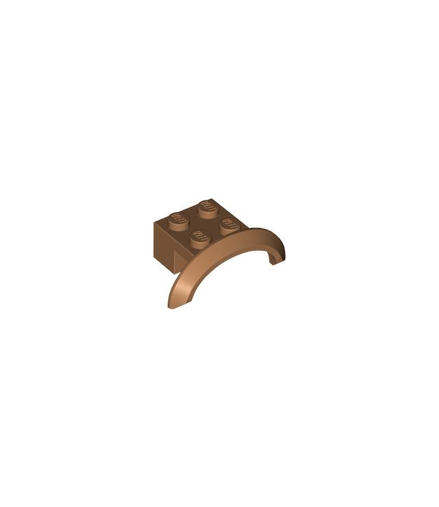 LEGO - Voertuig, spatbord 4 x 2 1/2 x 1 met ronde boog - Medium Nougat | N