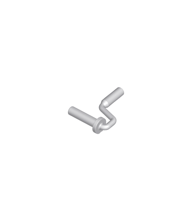 LEGO - Minifiguur, accessoire verfroller handgreep - Light Bluish Gray | N