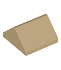 LEGO - Helling 45 graden 2 x 2 dubbel - Dark Tan | N - Thumbnail