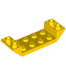 LEGO - Helling, omgekeerd 45 graden 6 x 2 dubbel met 2 x 4 uitsparing - Yellow | N - Thumbnail