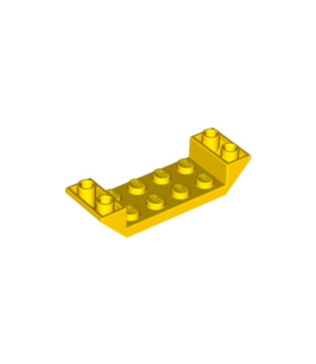 LEGO - Helling, omgekeerd 45 graden 6 x 2 dubbel met 2 x 4 uitsparing - Yellow | N