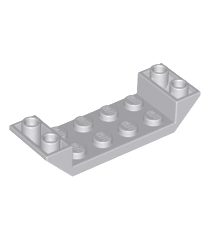 LEGO - Helling, omgekeerd 45 graden 6 x 2 dubbel met 2 x 4 uitsparing - Light Bluish Gray | N - Thumbnail