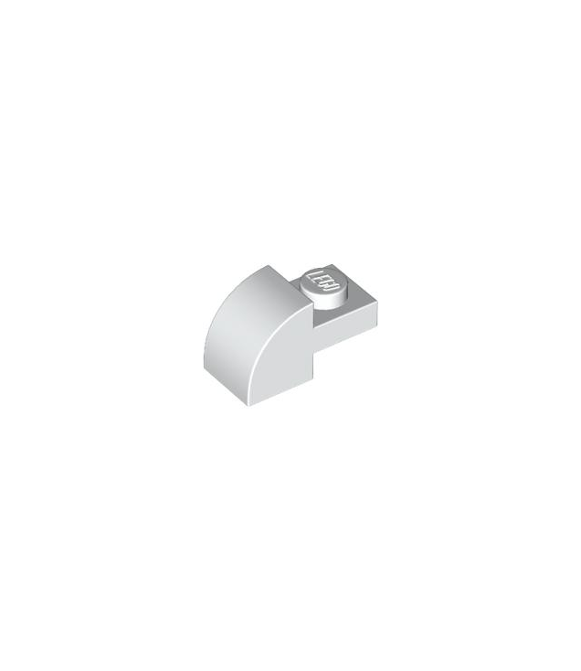 LEGO - Helling, gebogen 2 x 1 met verzonken nop - White | N