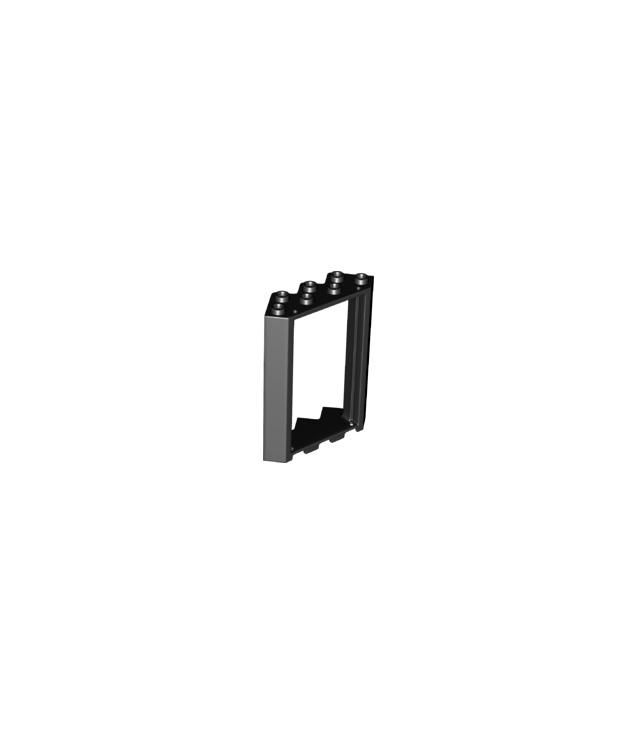LEGO - Deurframe 4 x 4 x 6 hoek - Black | N