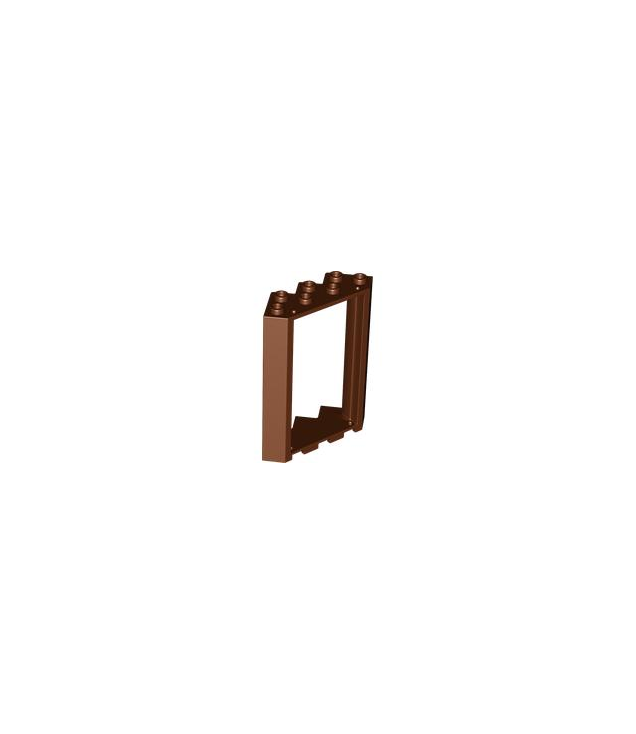 LEGO - Deurframe 4 x 4 x 6 hoek - Reddish Brown | N