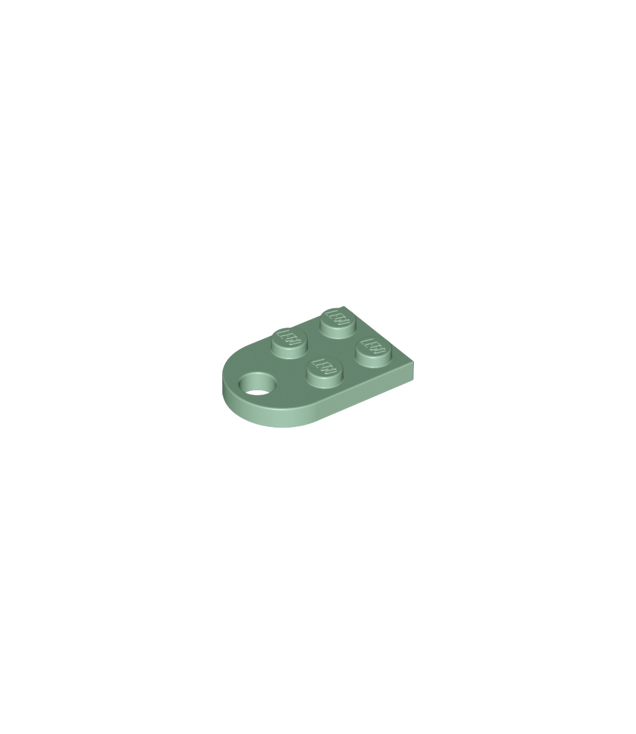 LEGO - Plaat, gemodificeerd 2 x 3 met gat - Sand Green | N