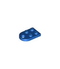 LEGO - Plaat, gemodificeerd 2 x 3 met gat - Blue | N - Thumbnail