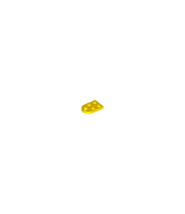 LEGO - Plaat, gemodificeerd 2 x 3 met gat - Yellow | N