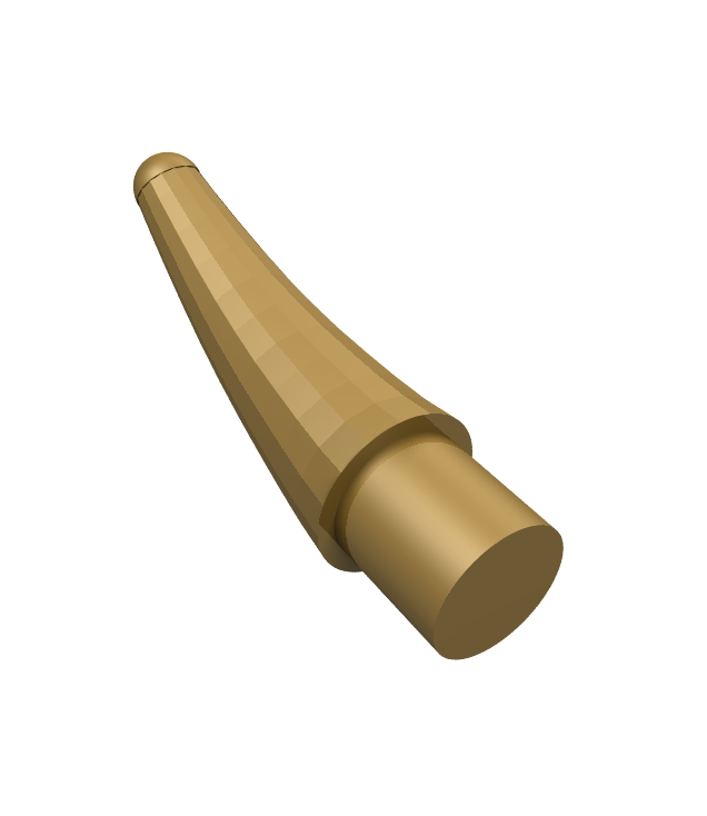 LEGO - Stekel / klauw / hoorn / tand - klein - Pearl Gold | N