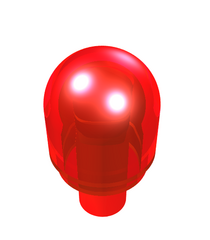 LEGO - Staaf met lampkap (Bionicle Barraki-oog) - Trans-Red | N - Thumbnail