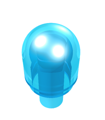 LEGO - Staaf met lampkap (Bionicle Barraki-oog) - Trans-Light Blue | N - Thumbnail