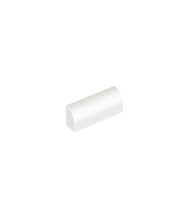 LEGO - Helling, gebogen 1 x 4 x 1 1/3 - White | N