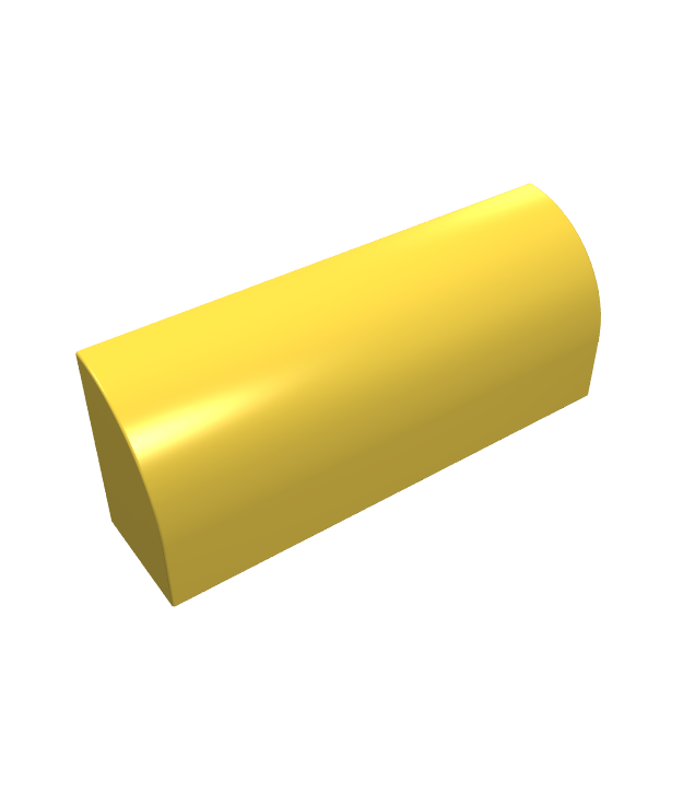 LEGO - Helling, gebogen 1 x 4 x 1 1/3 - Yellow | N