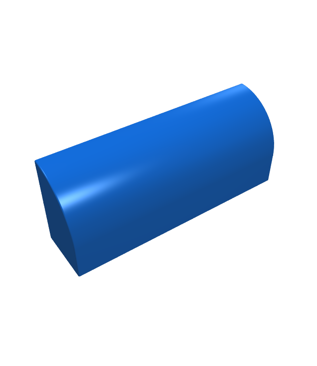 LEGO - Helling, gebogen 1 x 4 x 1 1/3 - Blue | N