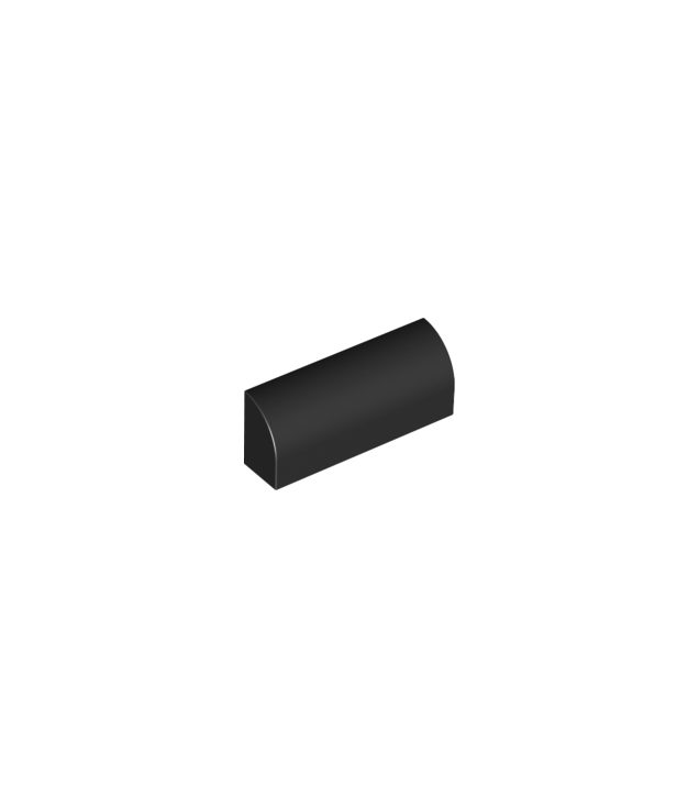 LEGO - Helling, gebogen 1 x 4 x 1 1/3 - Black | N