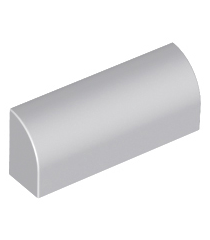 LEGO - Helling, gebogen 1 x 4 x 1 1/3 - Light Bluish Gray | N - Thumbnail