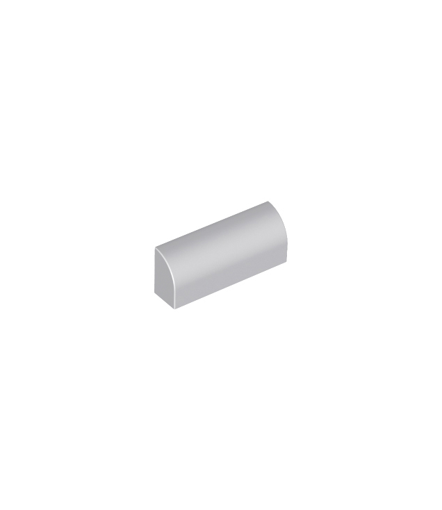 LEGO - Helling, gebogen 1 x 4 x 1 1/3 - Light Bluish Gray | N