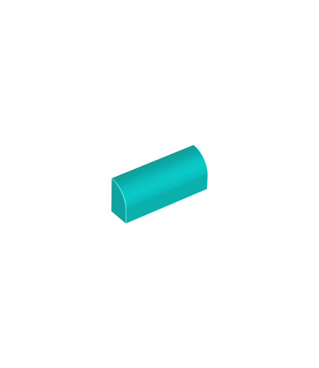 LEGO - Helling, gebogen 1 x 4 x 1 1/3 - Dark Turquoise | N