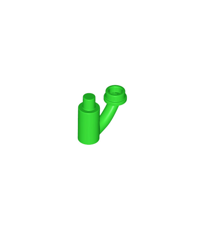 LEGO - Plantsteel met staaf, staafhouder en holle nop - Bright Green | N
