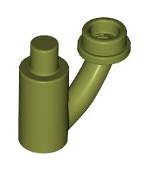 LEGO - Plantsteel met staaf, staafhouder en holle nop - Olive Green | N - Thumbnail