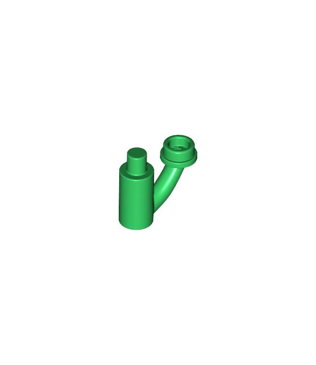 LEGO - Plantsteel met staaf, staafhouder en holle nop - Green | N