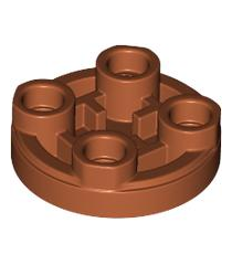 LEGO - Tegel, rond 2 x 2 omgekeerd - Dark Orange | N - Thumbnail