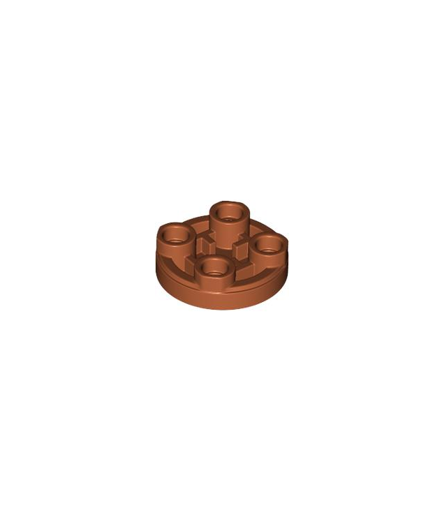 LEGO - Tegel, rond 2 x 2 omgekeerd - Dark Orange | N