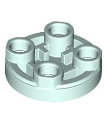 LEGO - Tegel, rond 2 x 2 omgekeerd - Light Aqua | N - Thumbnail