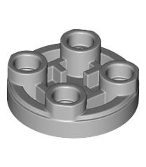 LEGO - Tegel, rond 2 x 2 omgekeerd - Light Bluish Gray | N - Thumbnail