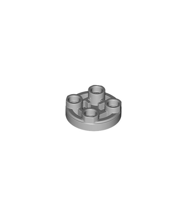 LEGO - Tegel, rond 2 x 2 omgekeerd - Light Bluish Gray | N