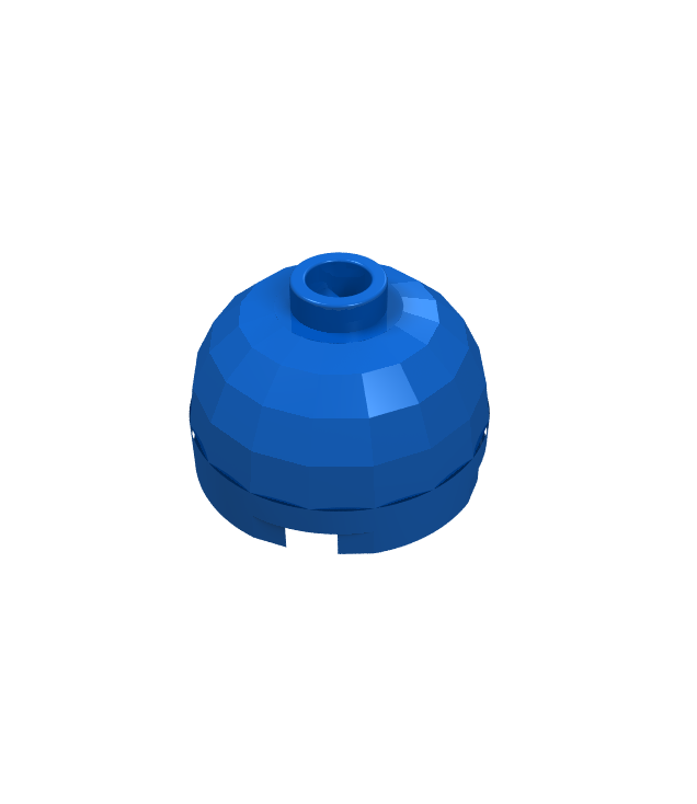 LEGO - Steen, rond 2 x 2 met koepelvormige bovenkant - Blue | N