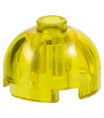 LEGO - Steen, rond 2 x 2 met koepelvormige bovenkant - Trans-Yellow | N - Thumbnail