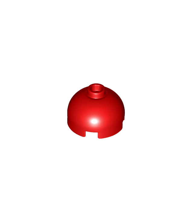 LEGO - Steen, rond 2 x 2 met koepelvormige bovenkant - Red | N