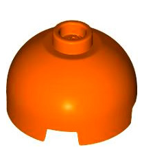 LEGO - Steen, rond 2 x 2 met koepelvormige bovenkant - Reddish Orange | N - Thumbnail