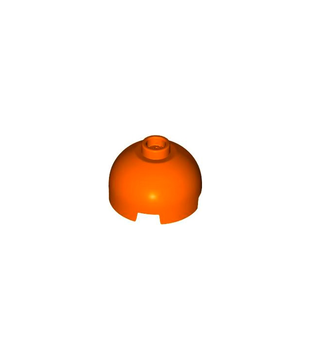 LEGO - Steen, rond 2 x 2 met koepelvormige bovenkant - Reddish Orange | N