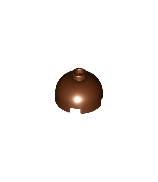 LEGO - Steen, rond 2 x 2 met koepelvormige bovenkant - Reddish Brown | N
